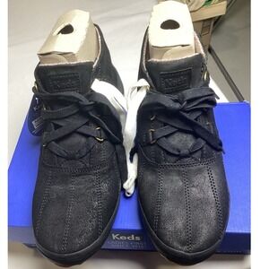 Keds NWT Scout Chukka Leather Black Sneakers Boots Size 8